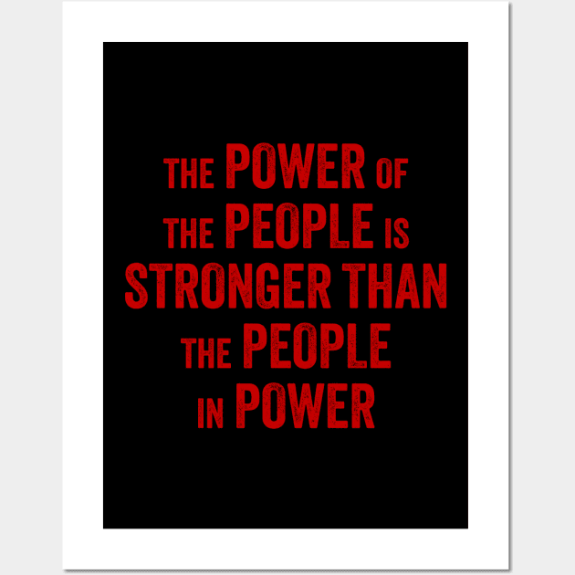 Power of The People Wall Art by n23tees